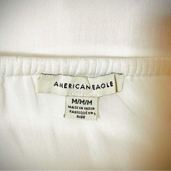American Eagle Ruffle White Top NWOT - Picture 5 of 5